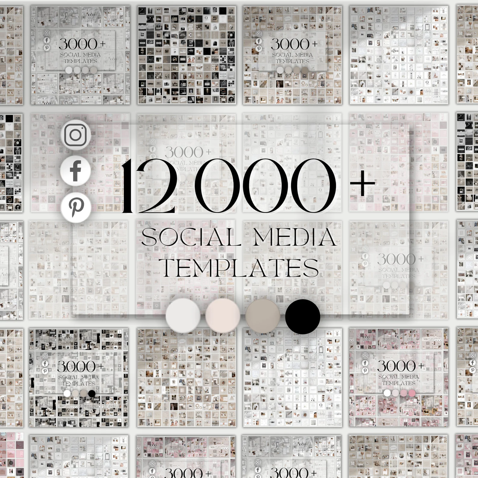 12 000 Instagram Canva Template
